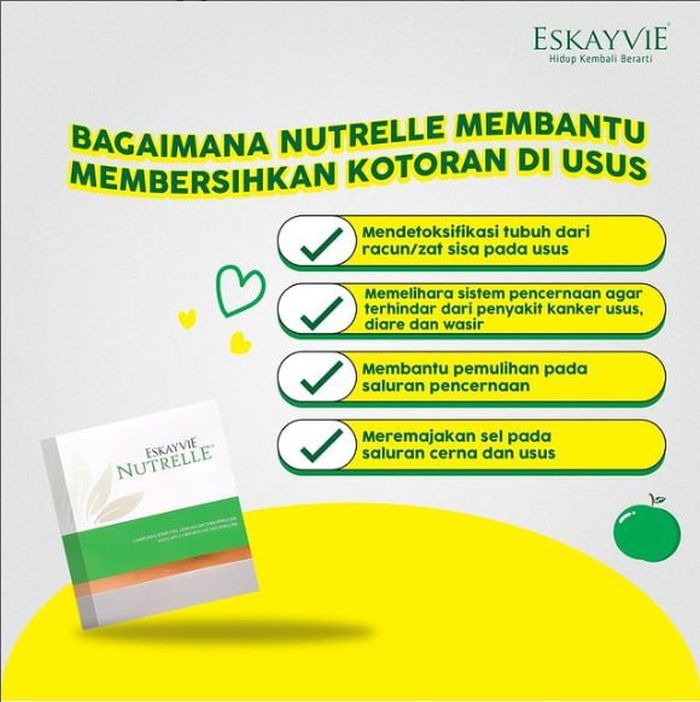 Harga Minuman Detox Eskayvie Nutrelle Gratis Ongkir  Ke Bekasi Barat Kota Bekasi Jawa Barat Hub 6282272741047